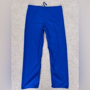 Unisex Royal Blue Scrub Pants | size:s